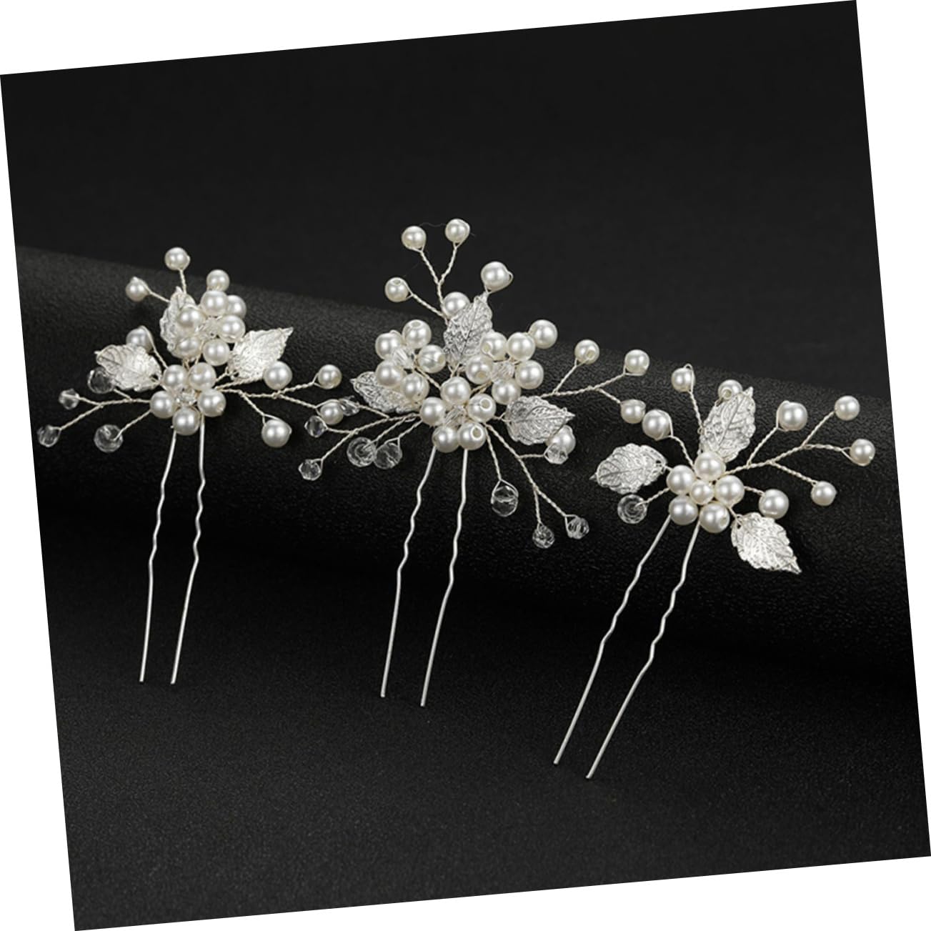 Healeved Lot De 5 Accessoires Pour Cheveux De Mariée En Forme De U Épingles À Cheveux En Forme De Fleur Pour Femmes Et Filles 3 Pièces X 5