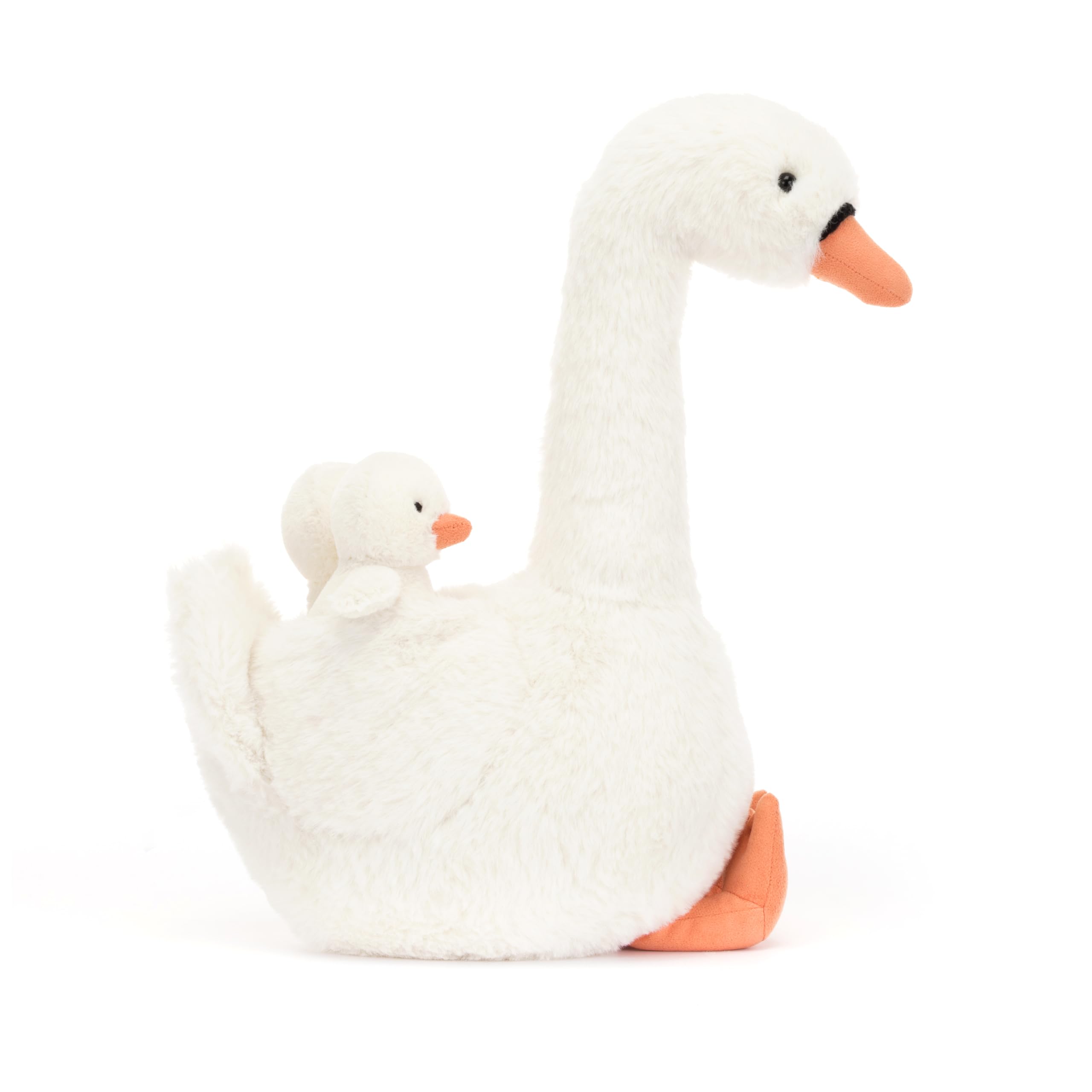 Amazon.co.jp: ジェリーキャット 羽のような白鳥のぬいぐるみ 15.5