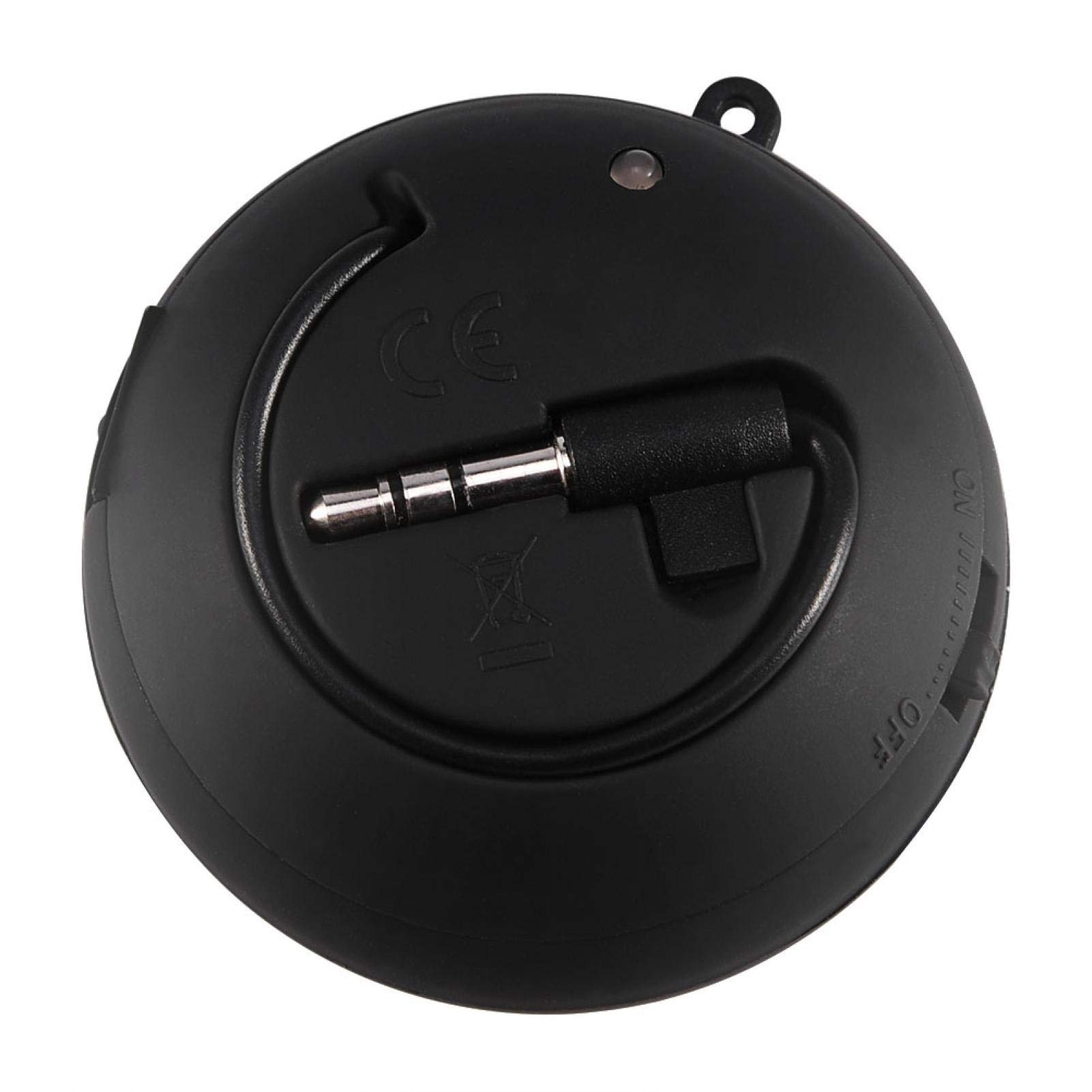 Goshyda Mini Altoparlante, Altoparlante Retrattile Portatile Leggero da Viaggio USB da 3,5 mm a Bassa Potenza con Batteria, per MP3, MP4, MP5, telefoni cellulari, Computer(Nero)