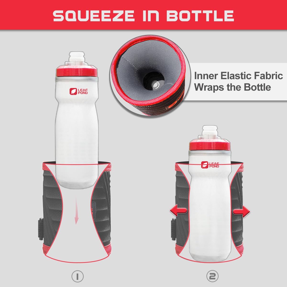Uchwyt na bidon rowerowy: bez śrub uchwyt na kubek na napoje o pojemności od 230 ml do 907 ml, uchwyt na kierownicę butelki, klatka na wodę dla dorosłych i dzieci, rower elektryczny,