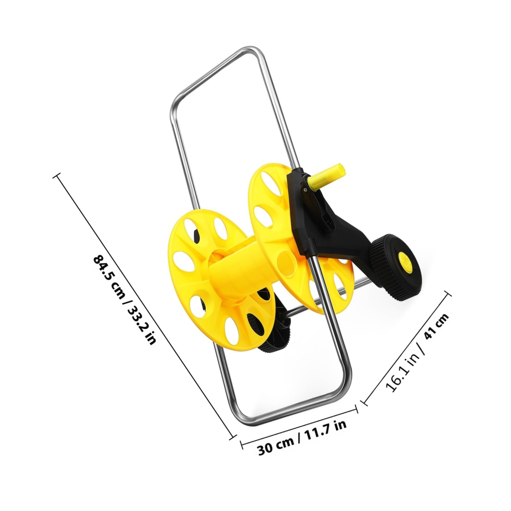 jojofuny Carrello Avvolgitubo da Giardino con Ruote, Resistente All'usura, in Pp, Design Compatto per Annaffiare Piante e Lavare Auto