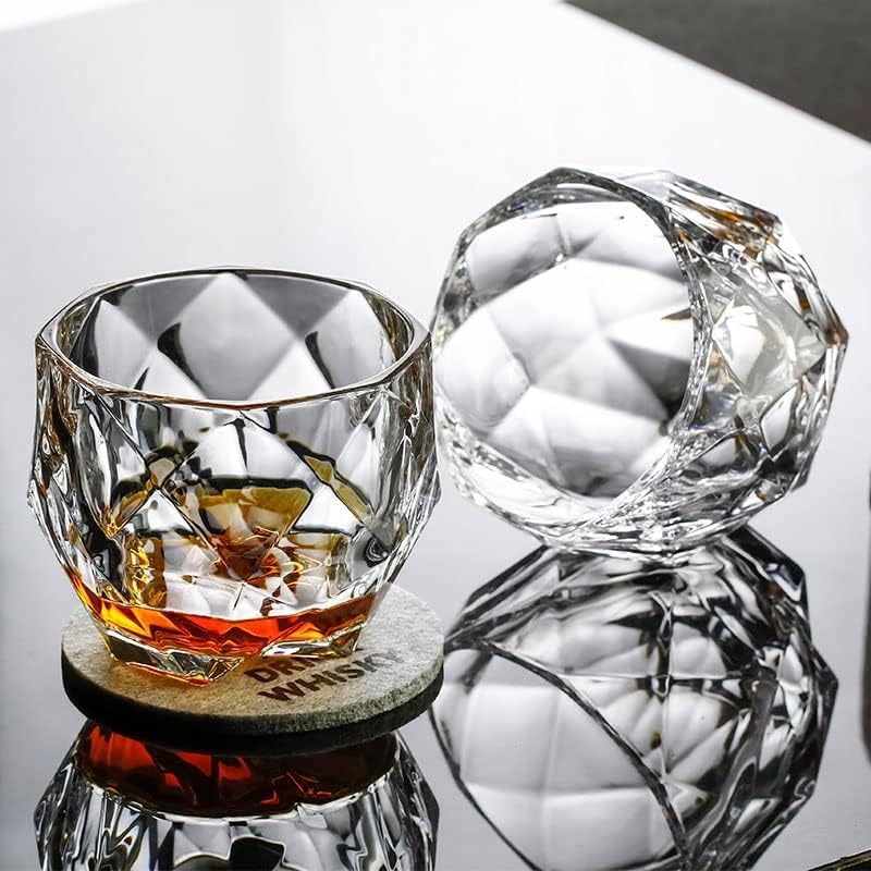 ROSEFINCH Italian Premium Glass Whiskey Glasses Set - 325 ml Transparent Whiskey Glass Bowl - (Set of 6) 2