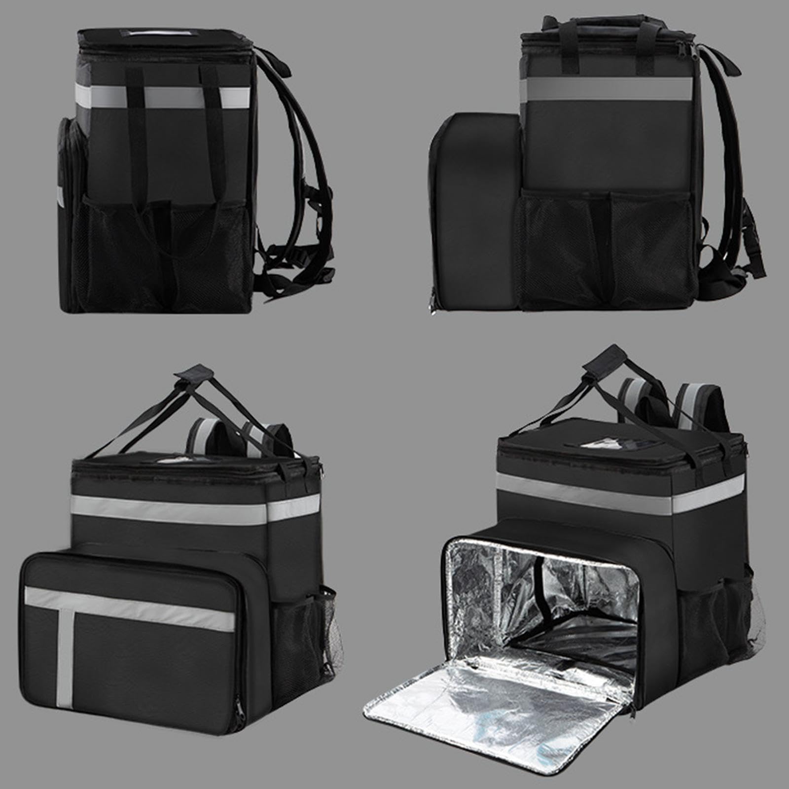 Mochila para Reparto de Comida, Mochila Isotérmica para Reparto de Comida, Bolsa de Transporte de Alimentos, Bolsa Isotérmica para Fiestas de Camping.