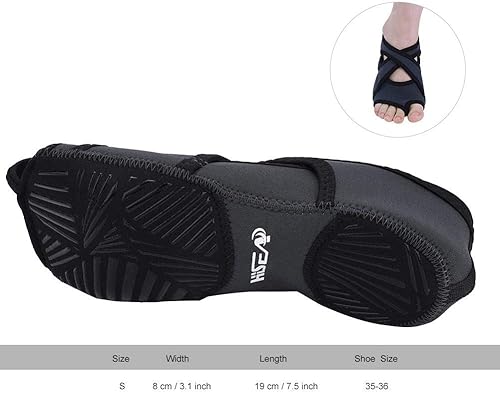 Miniatura 5 de Calcetines de yoga para mujer, antideslizantes, para entrenamiento, sin dedos, calcetines para yoga, pilates, ballet y danza