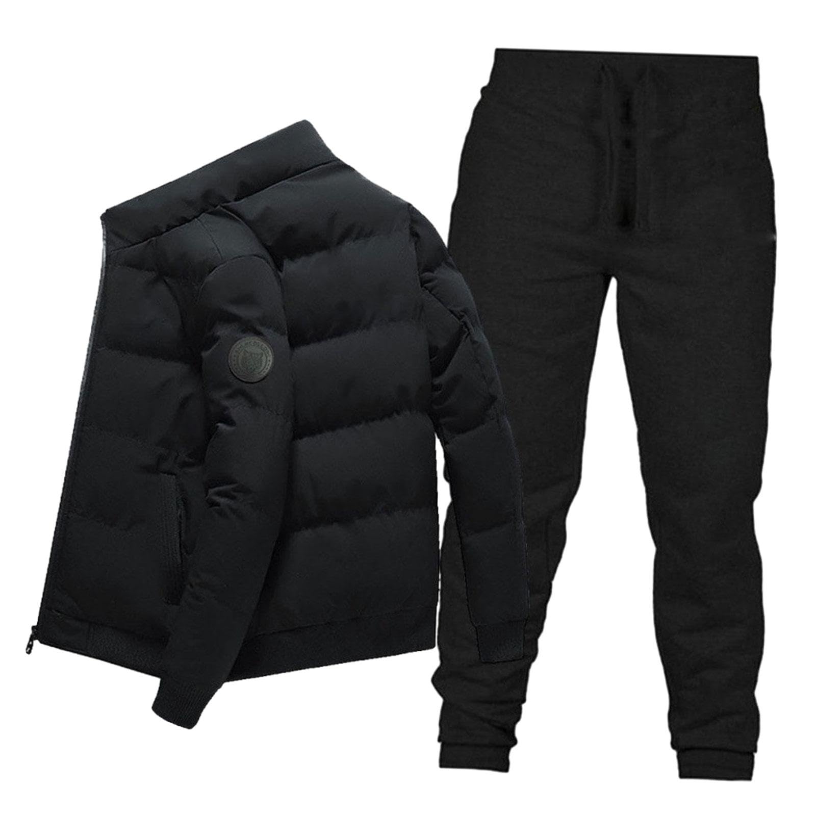BNF® Jogging Suit WClothing Winter Sportswear for Jogging Backpacking Outdoor Black M|Clothing, Shoes & Accessories | Mens Clothing |Coats & Jackets|1 Men's Tracksuit-image-13