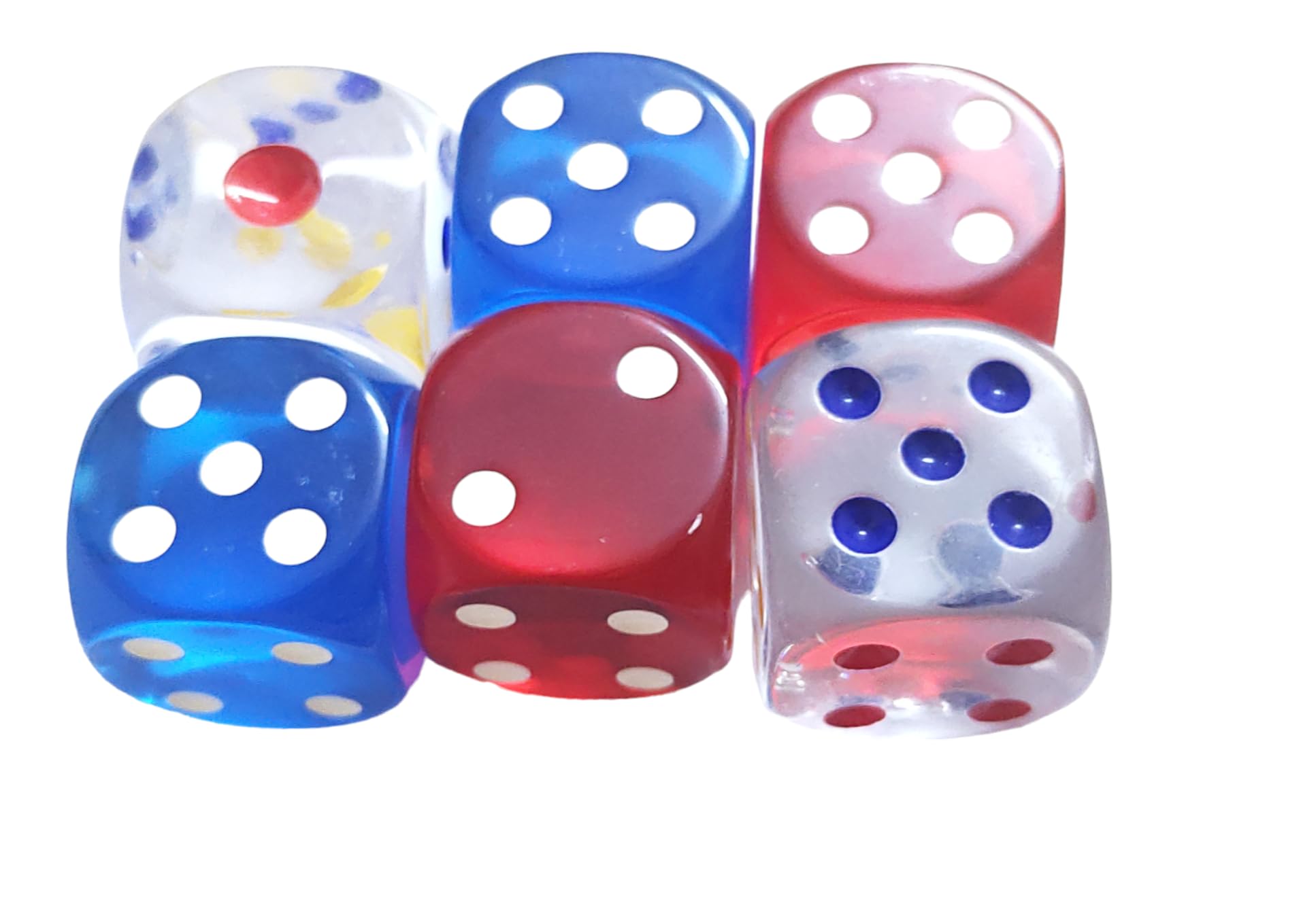 M.F.H Pack of 4 Transparent Big DICE 2.5 CM with Multi Color DOTS – for Playing Snake and Ladder Ludo, JHENGA, Pub Party, Picnic, Business Game, Board Game Accessories Board Game.(Multicolor Mix) (B0DC6YTW6D) Amazon Price History, Amazon Price Tracker