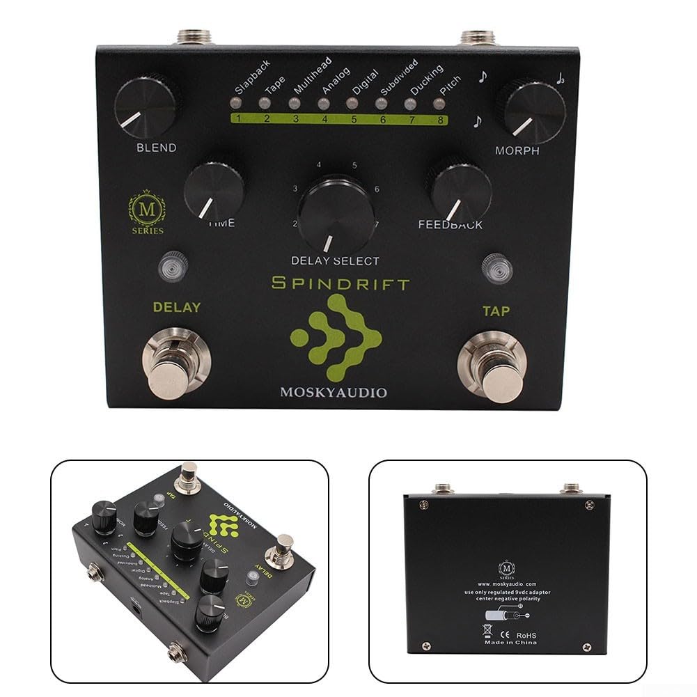 Digital Delay Gitarrenpedal 8-Modus TAP Funktion