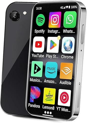 Reproductor MP4 de 256 GB con Bluetooth y WiFi 4G LTE, reproductor de MP3 Android con Spotify YouTube y Tienda Music, reproductor MP3 MP4 portátil