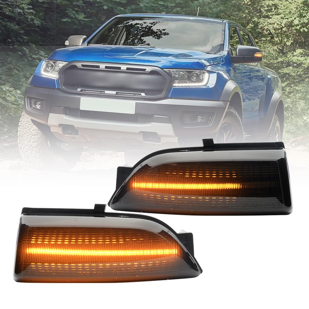 intermitentes LED dinámicos de retrovisor para F/ord Ranger Raptor