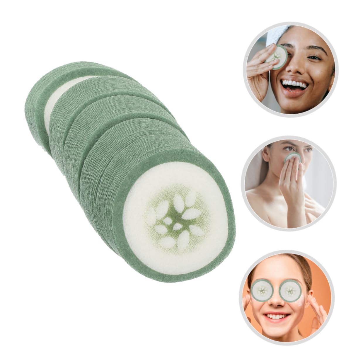 Healeved 1000pezzi Maschere Per Occhi Tessuto Non Tessuto Con Stampa Di Cetriolo Patch Idratanti Per La Degli Occhi Adatte Tutti Tipi Di Design Creativo e Delicato Per Amici e Familiari