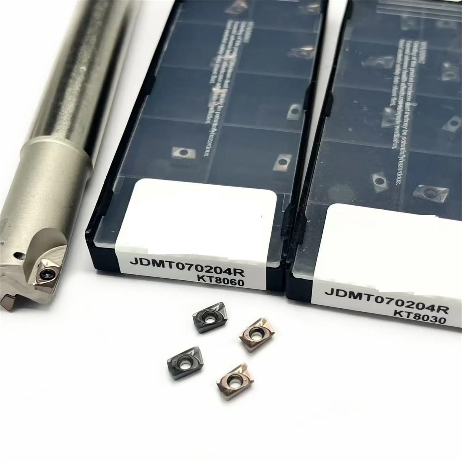 JDMT CNC fresa JDMT07 diámetro pequeño multidiente ESE ASM agujero profundo doble borde JDMT070204R KT80030 KT8060 Herramienta de Torno(JDMT070204 KT8060)