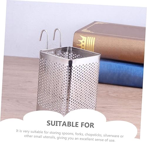 Miniatura 5 de DOITOOL Soporte para palillos colgantes, de acero inoxidable, para secar platos, para colgar en la pared, escurridor de platos de acero inoxidable,