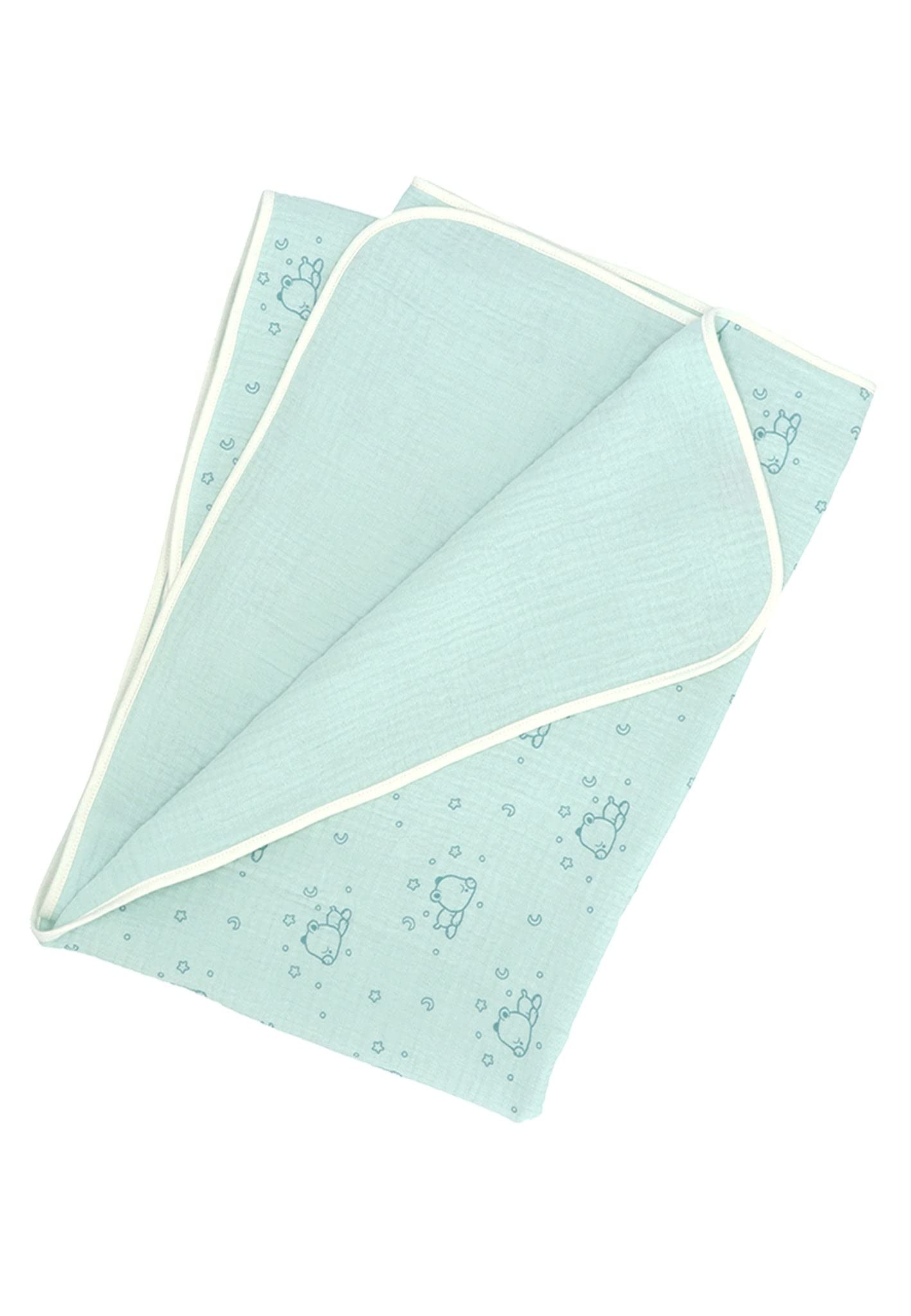 Sterntaler Babydecke mit Namen personalisiert, Tonie Kleiner Bär Schlummerbande Musselin Decke, Personalisierte Kinderdecke Babydecke Kuscheldecke als Geschenk zur Geburt, Geburtstag/Taufe