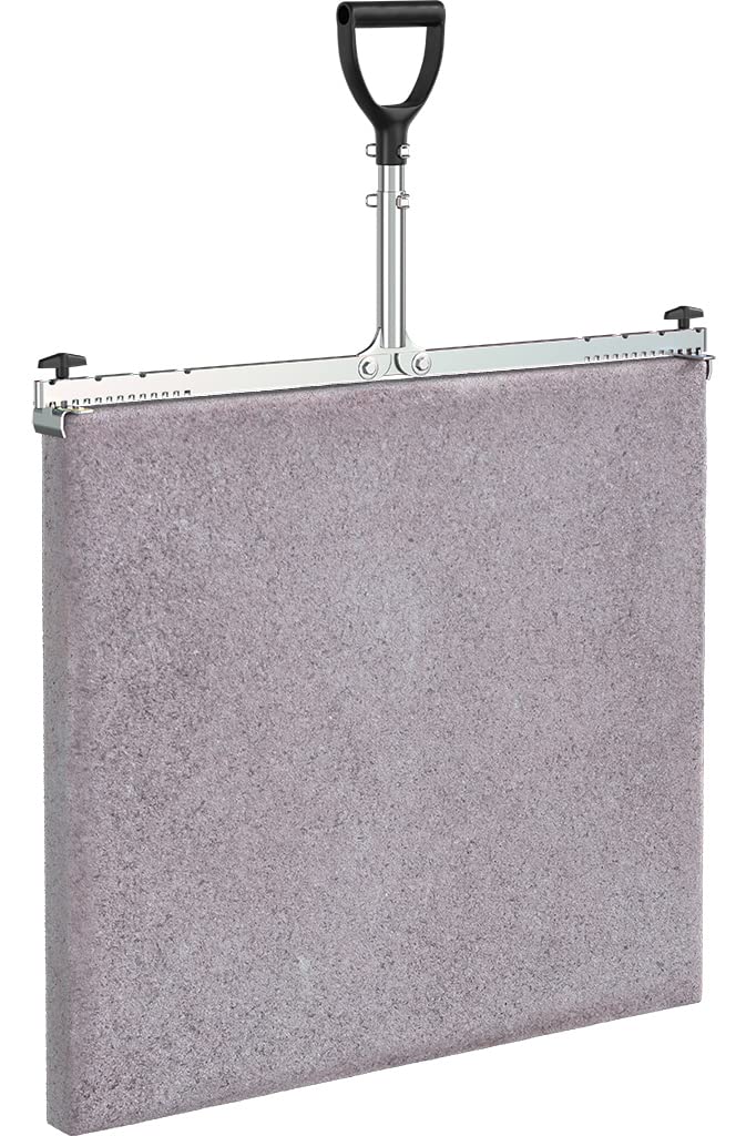LANGFIT® Plattenheber 50 bis 80cm - Rückenfreundlich durch 3-fach höhenverstellbarem Griff - Schonend für Rücken und Hüfte! Tragkraft bis 60kg - Made in Germany - MS-PH5080T