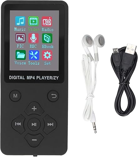 Miniatura 6 de MP3 Music Player, MP4 Player with HiFi Sound, 1.8 Inch Color Screen, Slim for Home Travel (Black)