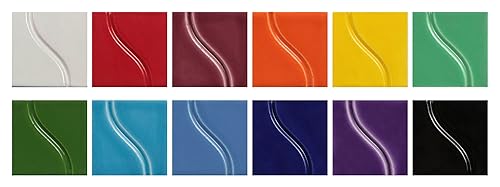 Sax Esmalte brillante para uso escolar y de artes y manualidades, colores surtidos, tarros de 4 onzas, juego de 12