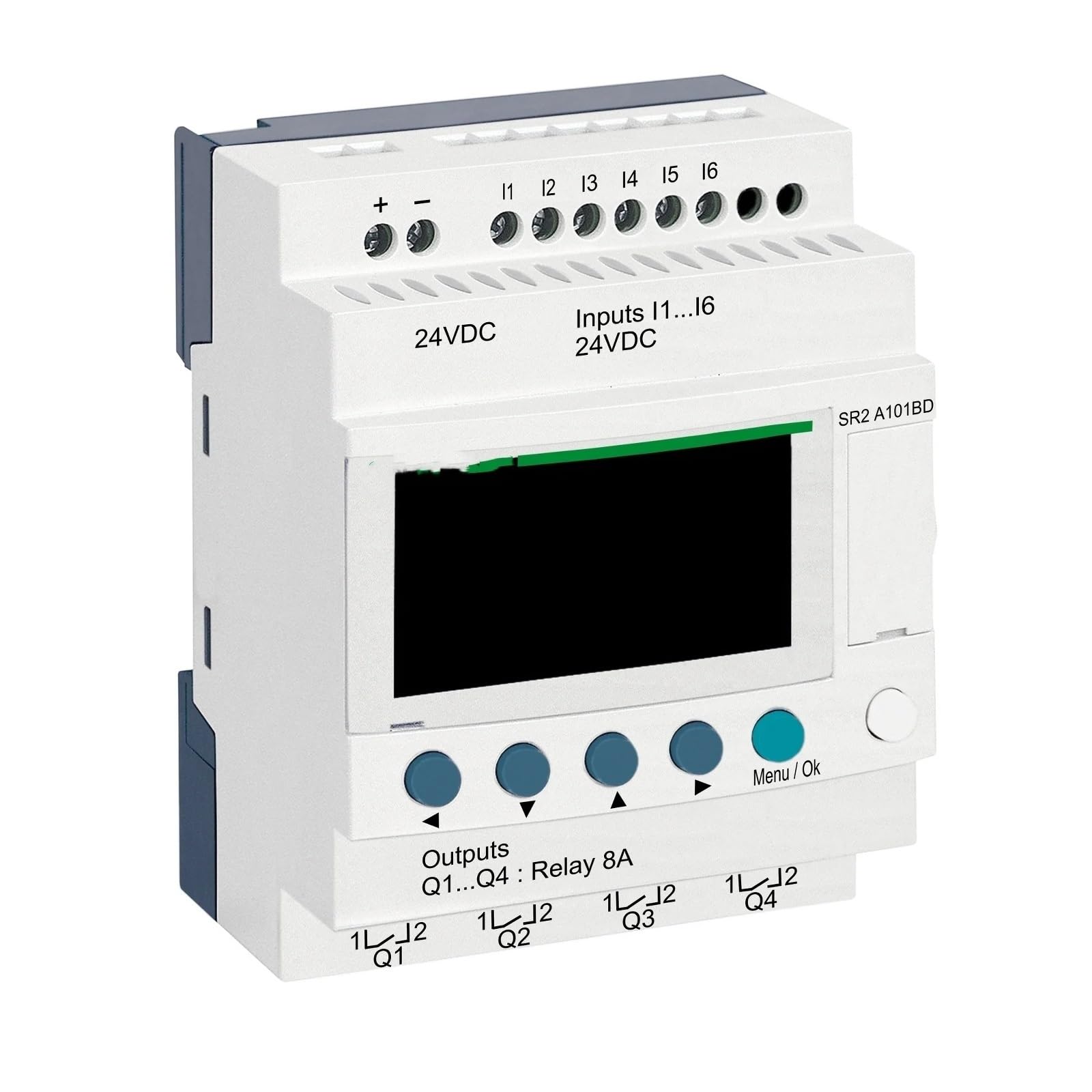 CJKXPZMH SR2A101BD relay 24 V DC - no clock - display