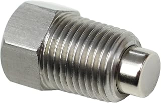 VOTEX - Made in USA - Stainless Steel (External Head) Automatic Transmission Neodymium Magnetic Oil Drain Plug fits Buick/Cadillac/Chevrolet/GMC/Hummer/Pontiac - Part Number 8654382/444613