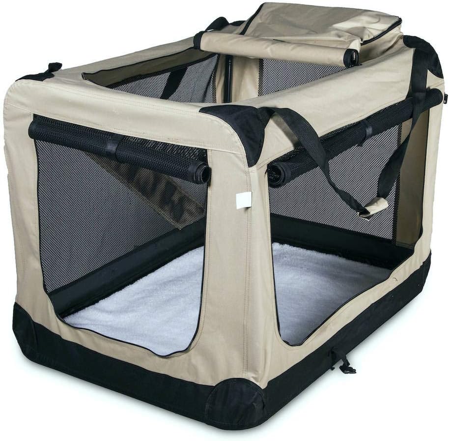 Trasportino Per Cani XL Da Auto - Gabbia Viaggio Sicura E Leggera