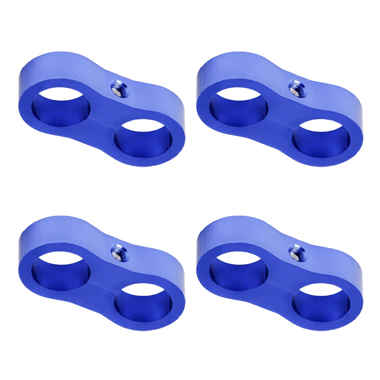 4Pcs Aviation Grade Aluminum AN8 Hose Clamps Simple Installs for Stable Fuels Line Separation in Vehicle Modifications Car Hose Owner