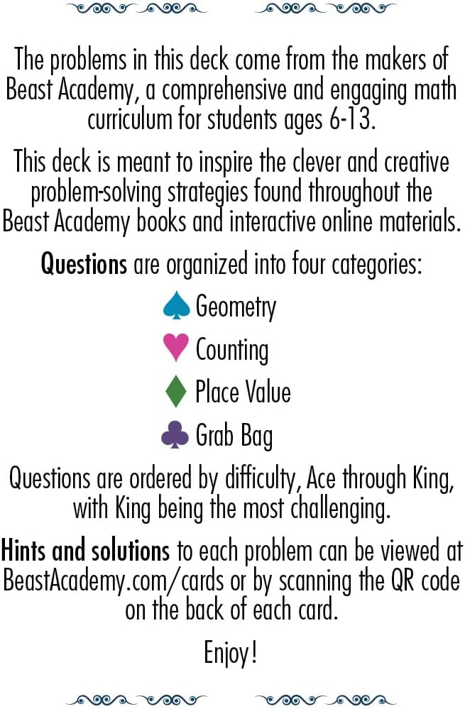 Playing Cards - Fun Math Challenges for Gifted Students, Ages 8+