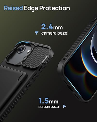 Miniatura 7 de Funda para iPhone 16e tipo cartera, soporte integrado, tarjetero y cubierta para lente de cámara, protección de cuerpo completo, resistente,