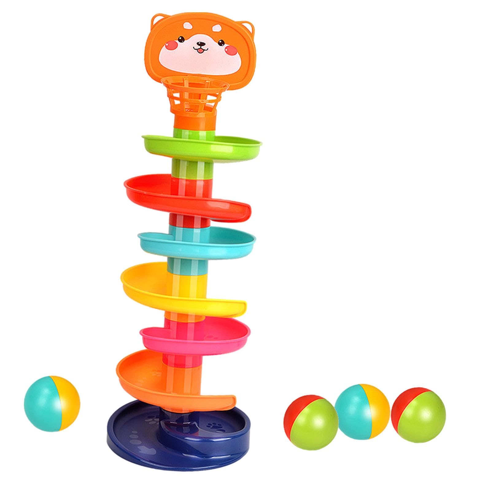 bnf Drop and Ball Ramp Toy Ball Run Ramp for Toys Gifts Children Girls and Boys | Baby | Toys for Baby | Other Toys for Baby | 1 Piece 7 Layer Ball Rolling Track Toy-image-35