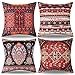 Funda Cojin 45X45 Fundas De Cojín Indio Clásico Lino Funda Almohadon Decoracion Africanas Cojines Azules Boho Étnicas Fundas Cojines Colores Almohadon para Silla para Cama Coche Hogar Salon Interior