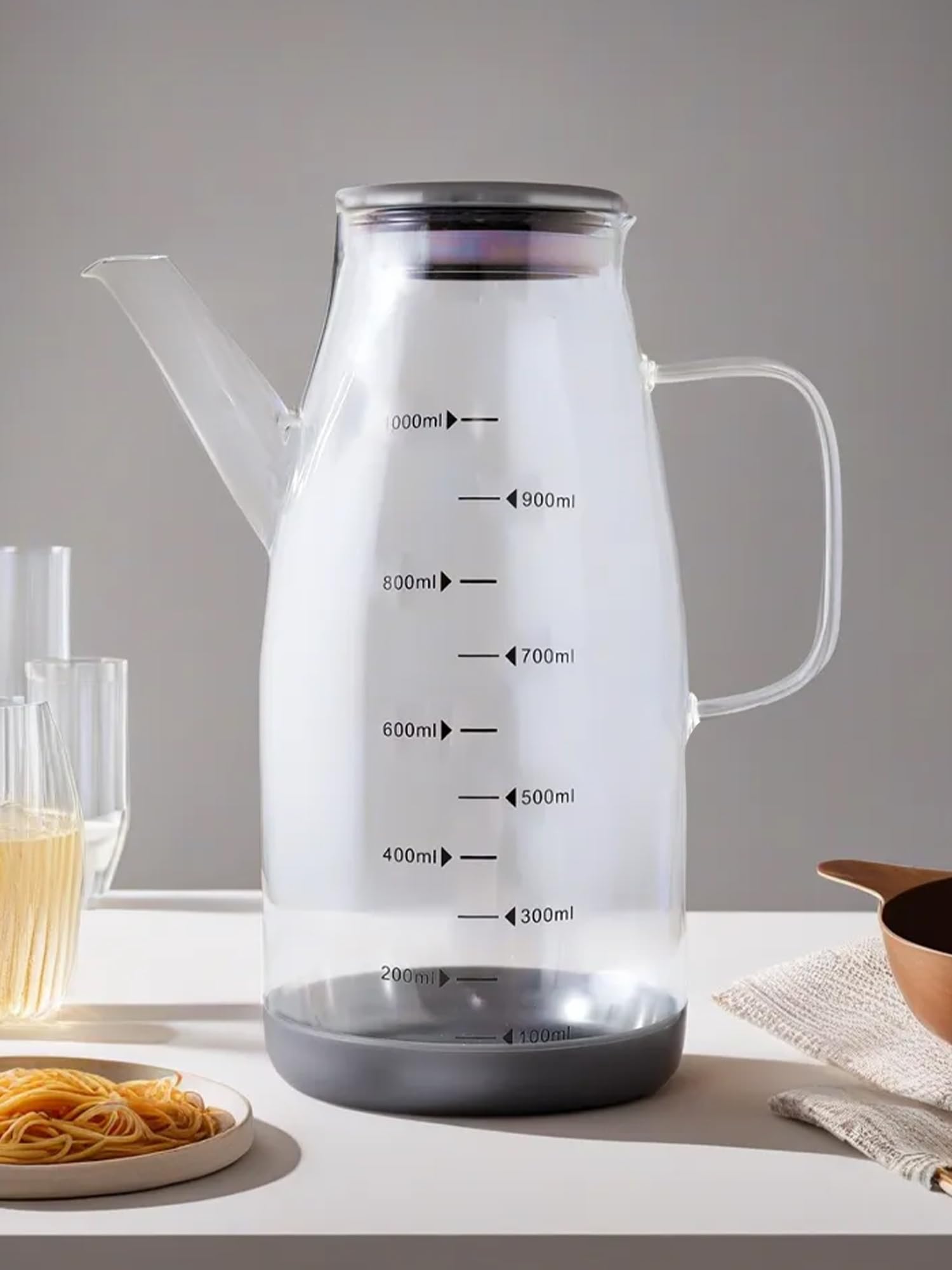 UMAI Oil Dispenser 1 Litre | Borosilicate Oil containers for Kitchen | Oil Pourer | Glass Oil Dispenser Bottle with Cap and Handle | Spill Proof | Food Grade Oil Conatiner (B0CKQRCZ34) Amazon Price History, Amazon Price Tracker