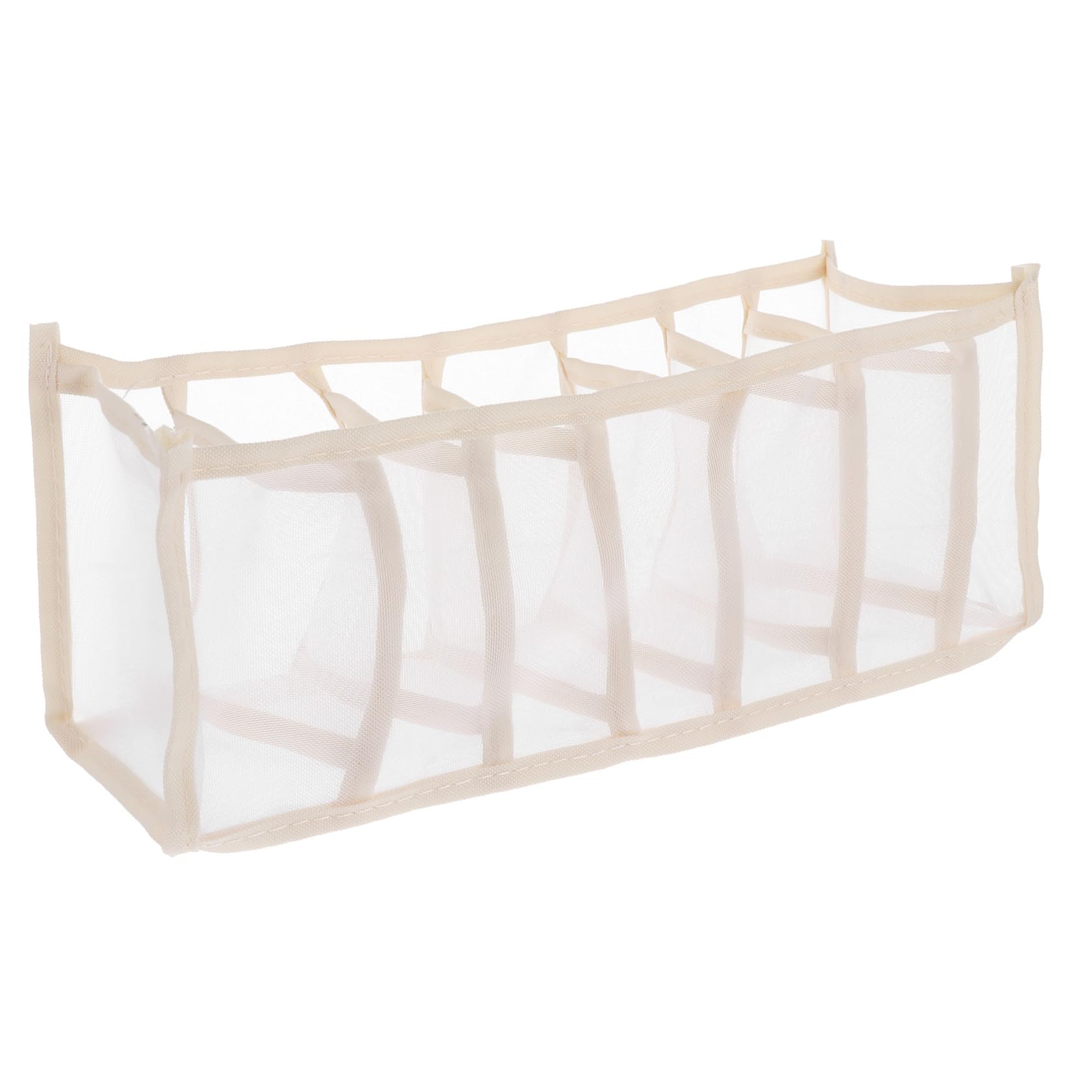 Boîte de rangement beige pour tiroir de commode : triez vos soutiens-gorge
