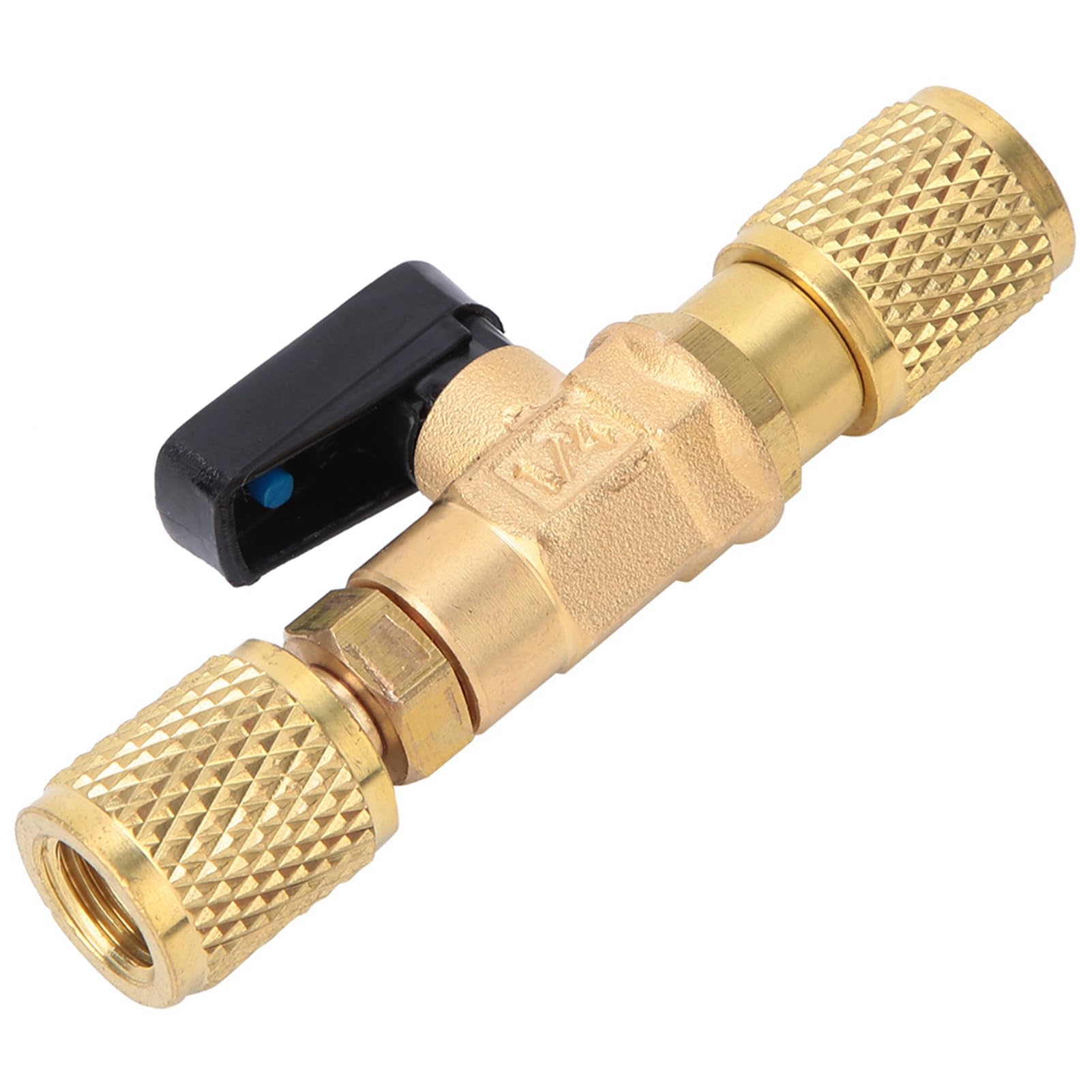 Adaptador de Válvula de Bola de Refrigeración de Latón G1/4 - Resistencia Duradera y de Alta Presión - para Aire Acondicionado Doméstico y Automotriz Hecho de Latón Fino