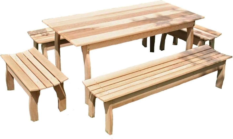 Cedar Family Dining Set 70In L x 32In W
