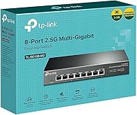 Vista 5 de TP-Link TL-SG108-M2 - Interruptor de red no administrado Multi-Gigabit de 8 puertos, bifurcador Ethernet, 𝟮.𝟱Gb de ancho de banda, conecta