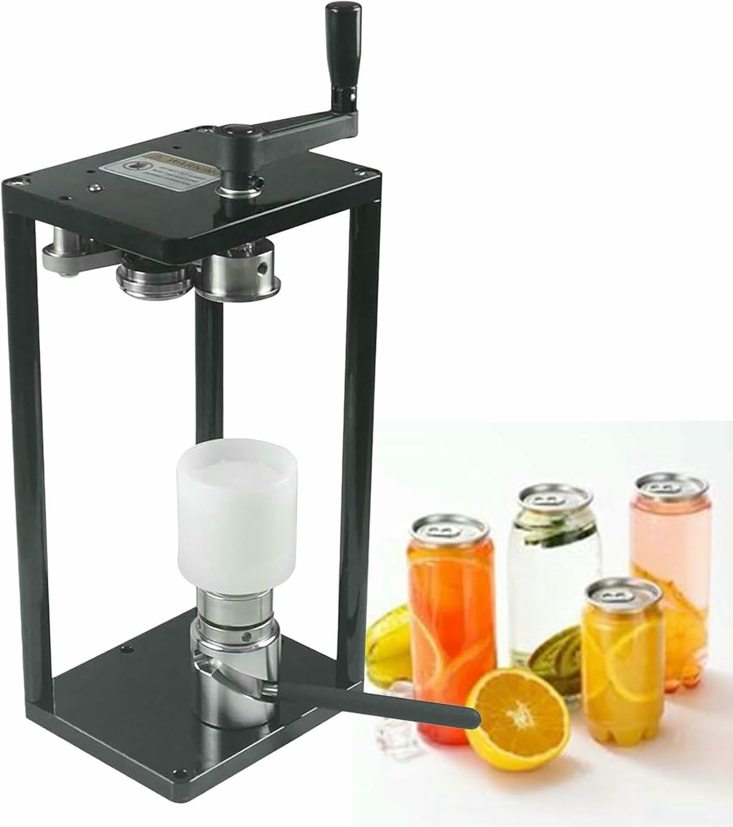 Strumento Manuale per Sigillare Lattine per Uso Domestico, Nessuna Richiesta di Energia, Altezza Regolabile per Varie Dimensioni di Lattine