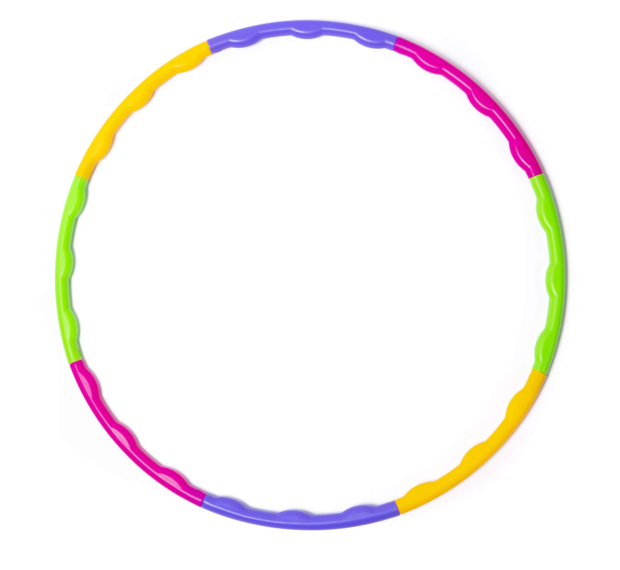 Hula Hoop Per Bambini 2 Pezzi | Diametro 65 Cm | Ondulato E Smontabile In 8 Parti | Fitness E Gioco
