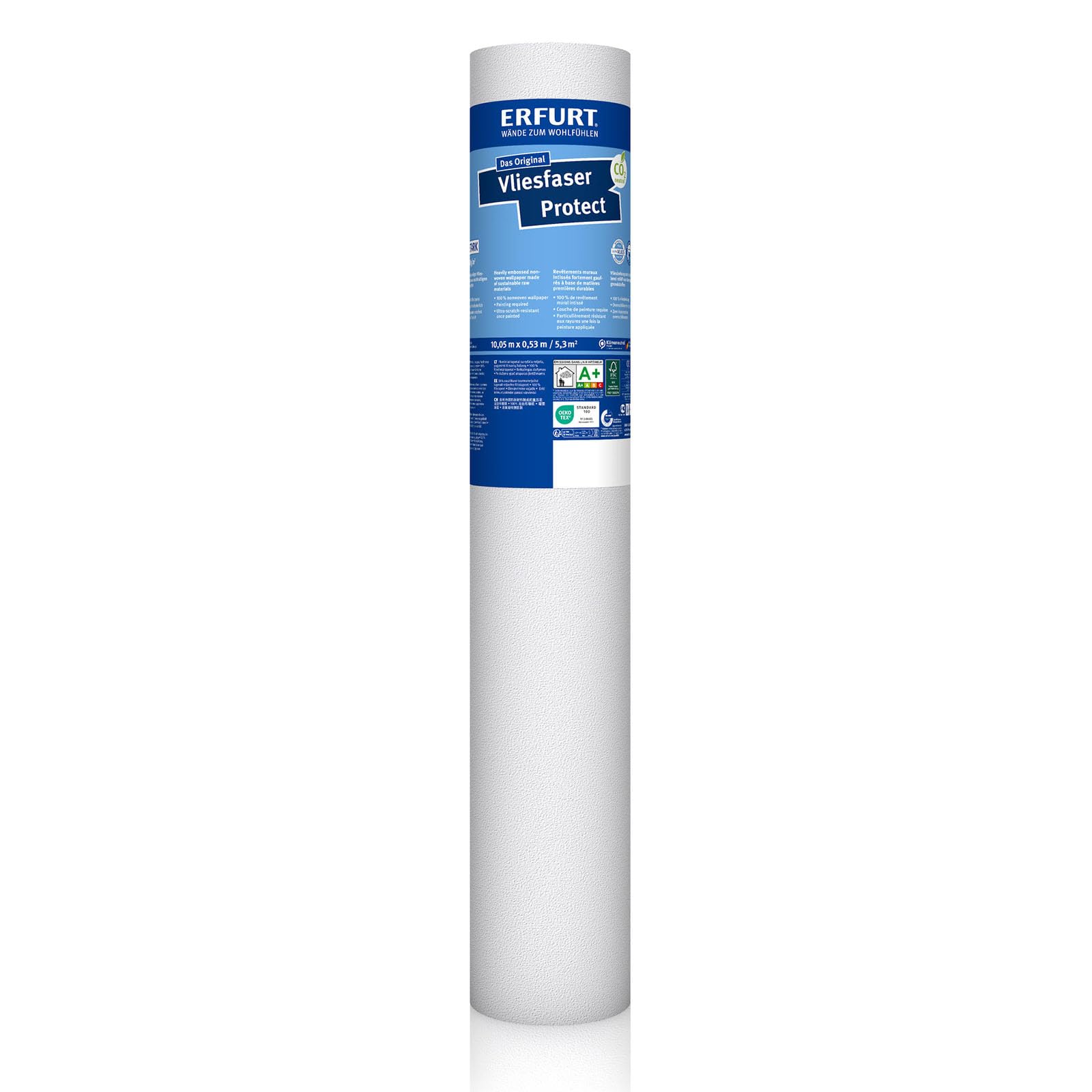 Erfurt Vliesfaser Protect 210 Vliestapete 10.05X0.53 Strukturtapete 6 Rollen 1004318