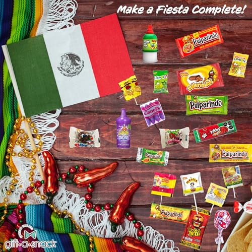 Image of Mexican Candy Variety Pack Mix, Dulces Mexicanos Surtidos (60 Count) Bulk Assortment Spicy Sweet Sour Mexicano Candies, Hispanic Latino Snack Food