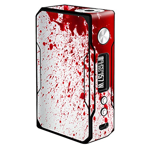 Skin Decal Vinyl Wrap VooPoo Drag 157W TC Vape Stickers Skins Cover/Blood Splatter Dexter