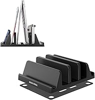 Vista 1 de Soporte vertical para laptop, de plástico, ajustable, para computadora de escritorio, ahorro de espacio, 5 en 1, para todos los MacBook Pro Air