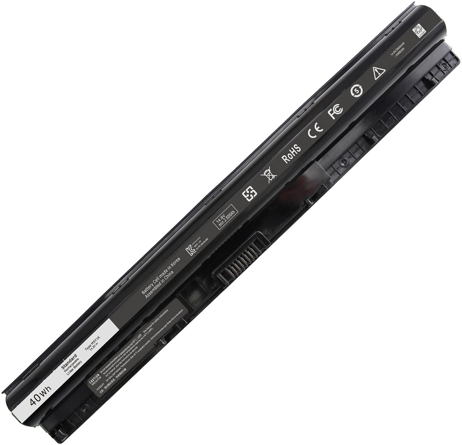 40WH M5Y1K 14.8V Battery for Dell Inspiron 14 15 17 5000 3000 Series 5559 5558 3551 3567 5755 5756 5458 5759 5758 5759,for Dell 40wh Standard Rechargeable Li-ion Battery Type M5Y1K 14.8V
