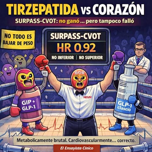 SURPASS-CVOT: ciencia, marketing y un HR que cruza el uno (Metab&oacute;licamente brutal, cardiovascularmente&hellip; correcto) cover art