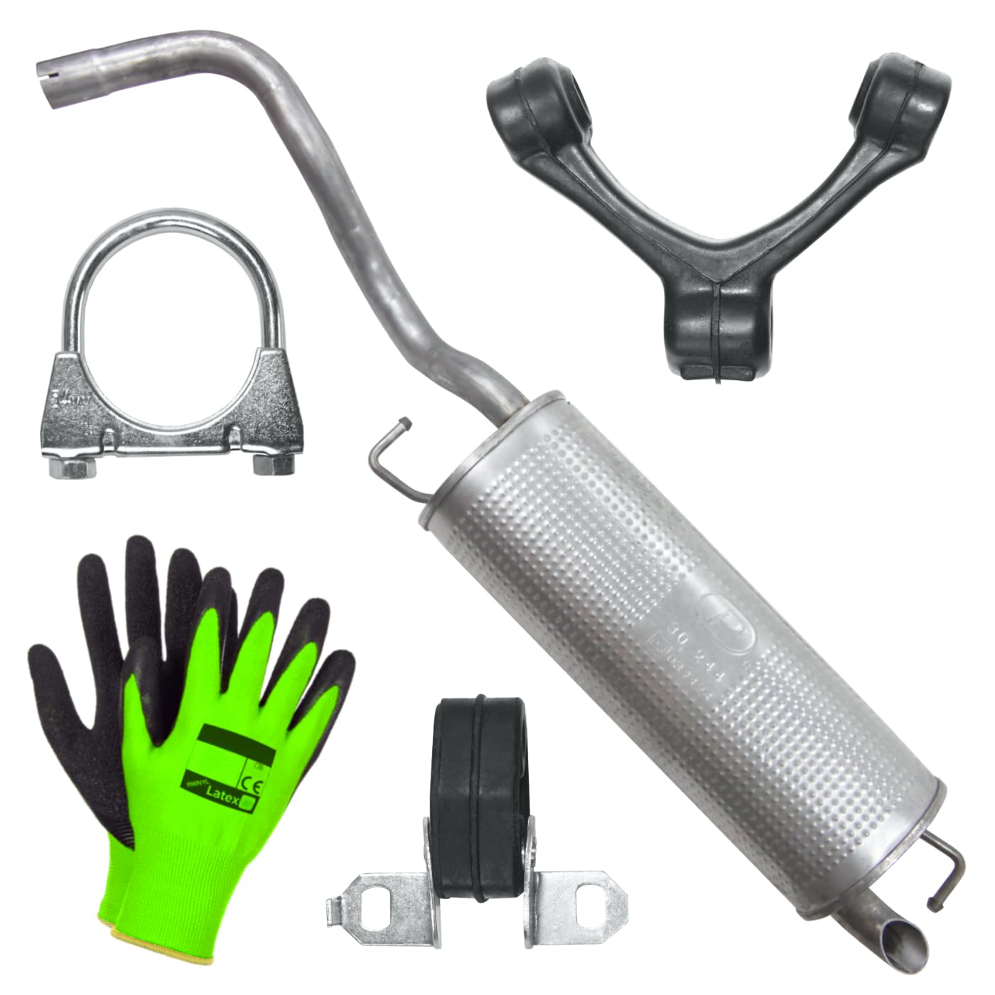 POLMOstrow Auspuff Endtopf für VW Golf 4 IV 1.4 Fließheck 1997-06.2004