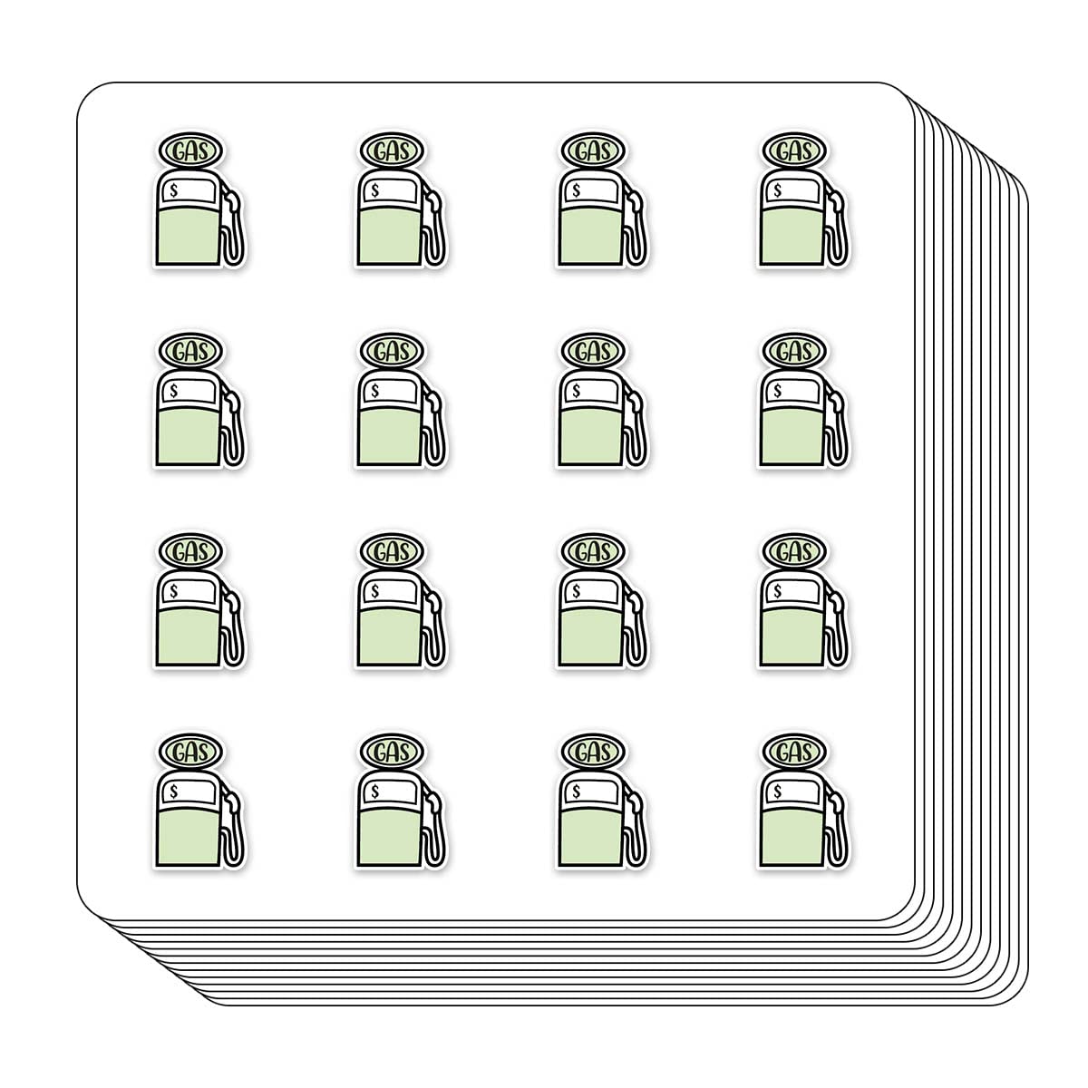 Autocollants de traqueur de gaz pour embellir vos pages de scrapbooking