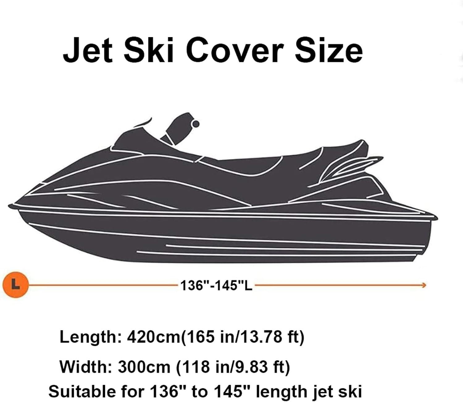 Platte Bodem Bootdekken Jetski Jetskihoes, zware Oxford-stof met