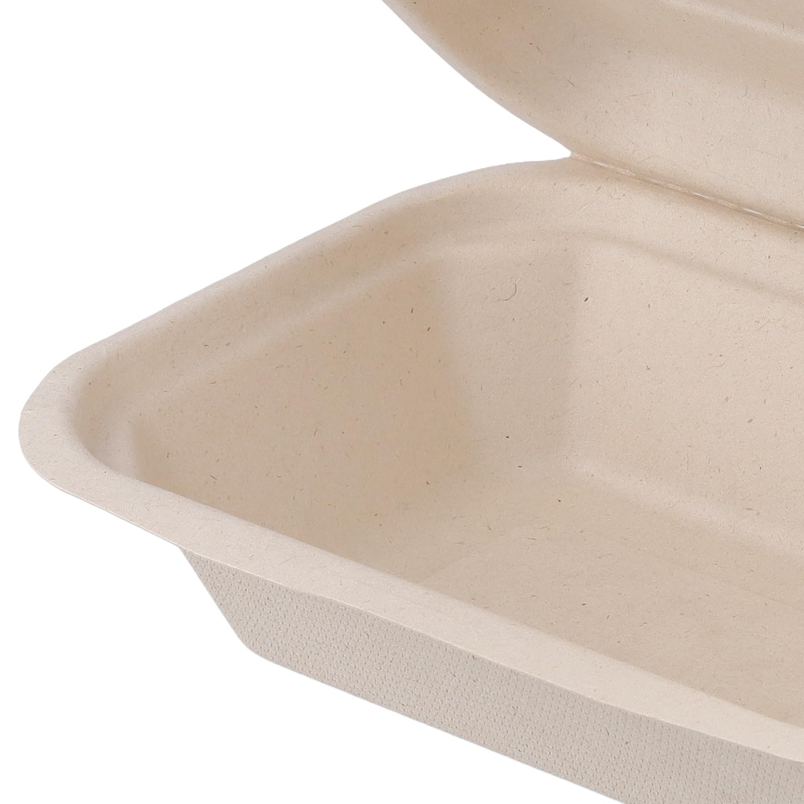 100 scatole di imballaggio per alimenti da asporto in pasta di carta, 17,4 x 12,3 cm/6,85 × 4,85 × 4,83 cm, contenitore per la preparazione dei pasti per la casa, ristorante