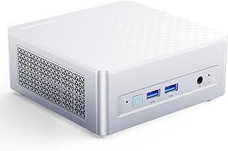 MINISFORUM M1 Plus Mini PC Intel Core i7-12800H(14C/20T, Up to 4.8GHz), 32GB DDR5 1TB SSD Desktop Computer, USB4/HDMI/DP Triple Output, 2X 2.5G LAN, 4xUSB Port, WiFi 6E, BT5.2, Intel Iris Xe Graphics