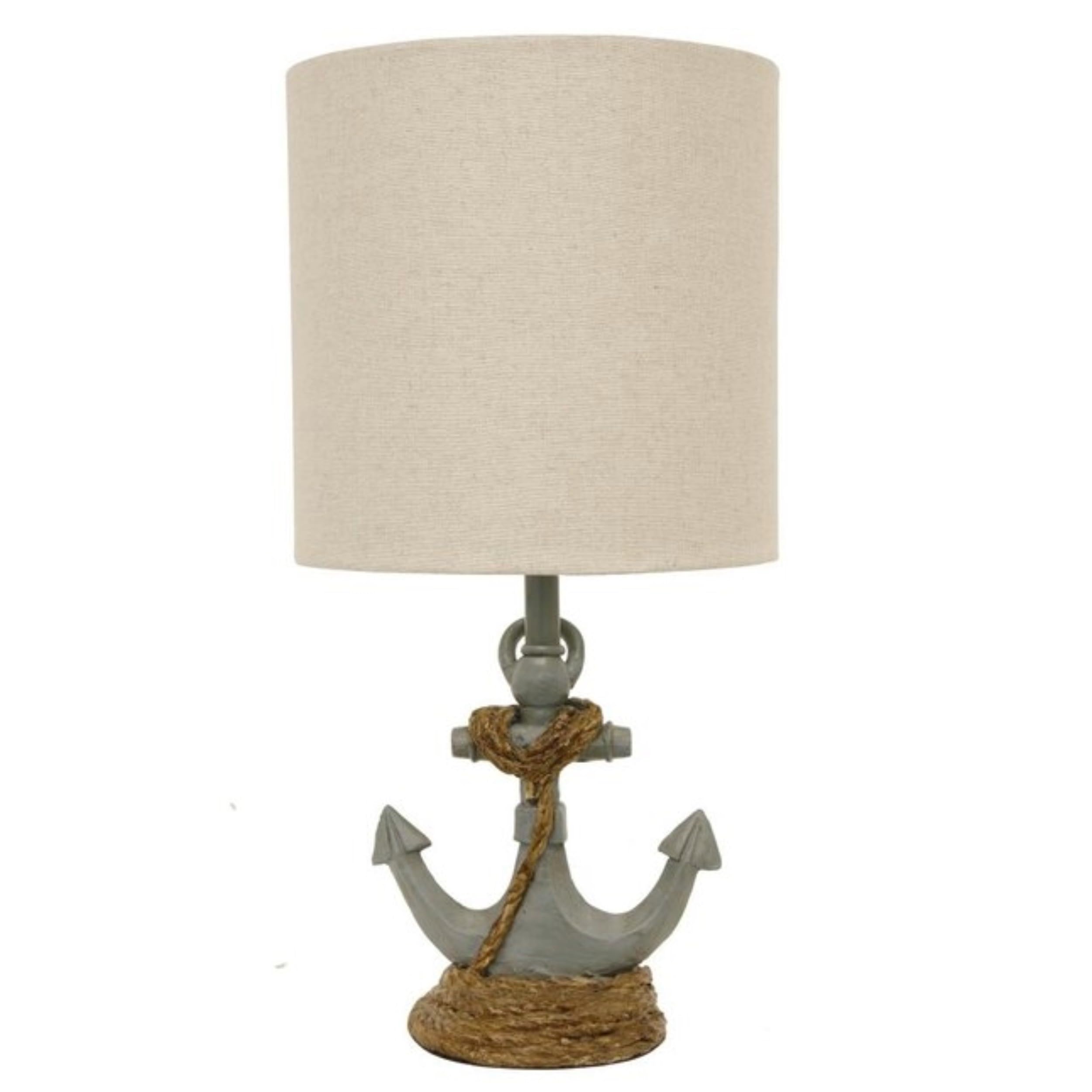 Saylor Anchor Accent Lamp, Antique Iced Blue
