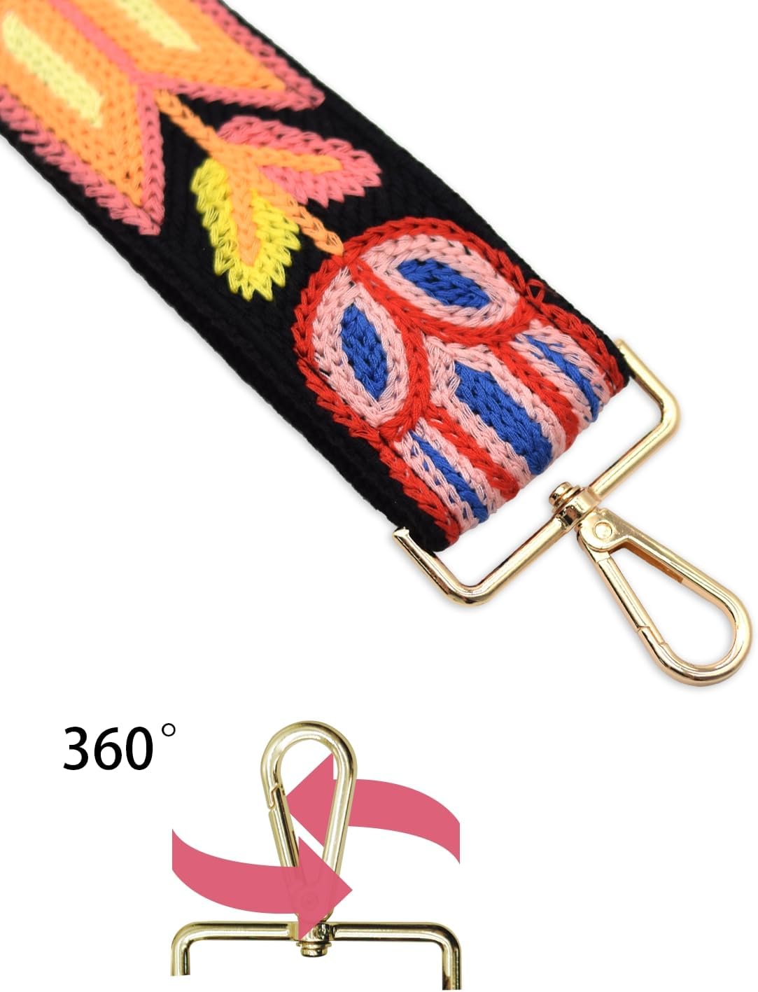 Purse Straps Replacement Crossbody Shoulder Straps, 2" Wide Adjustable Bag Strap Crossbody，Thick Handbag Straps - Image 4