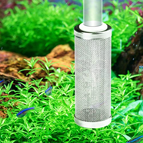 YUTOU Aquarium Outdoor Filter Protection 16 mm Pack of 2 Aquarium Protective Covers Stainless Steel Filter Guard Protection Aquarium Fish Shrimp Filter for Protection Flowing Fish Shrimp - Image 2