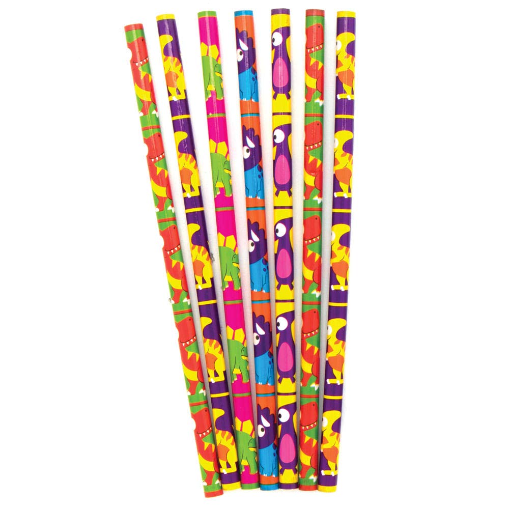 Lot De 2 Boîtes De Crayons De Couleur Dinosaures – 5 Modèles Assortis Par Paquet, 18 Cm